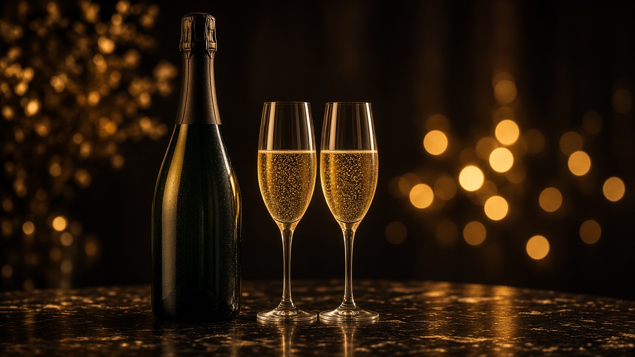 Champagne en copas